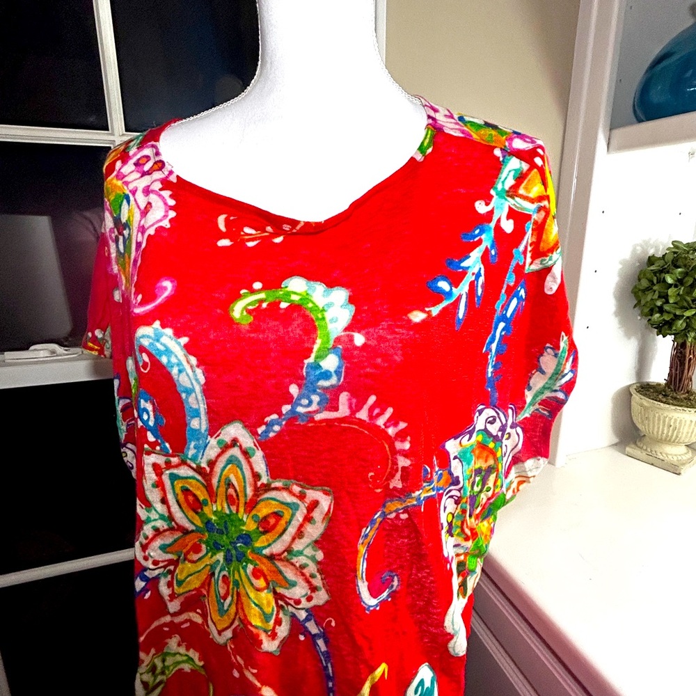 Lauren Ralph Lauren Women’s Top Floral Paisley size 1X